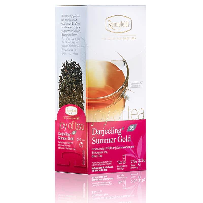 Packung Joy of Tea® Bio Darjeeling* Summer Gold