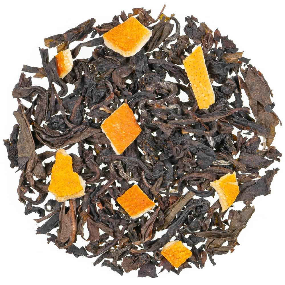 Lose Teemischung Oolong Orange mit Orangenschalen