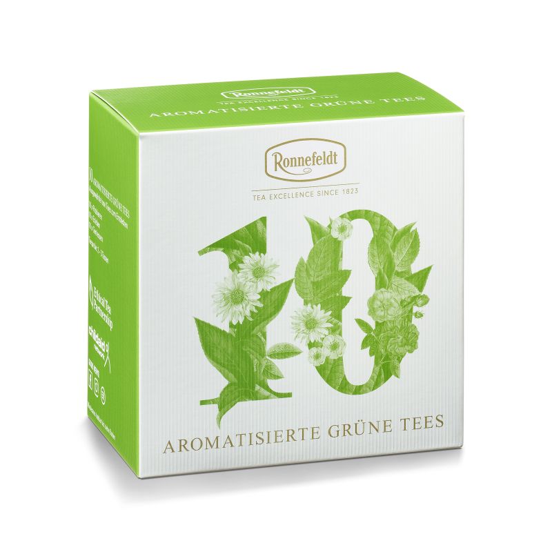 Probierbox Aromatisierte Grüne Tees von Ronnefeldt mit 10 Sorten