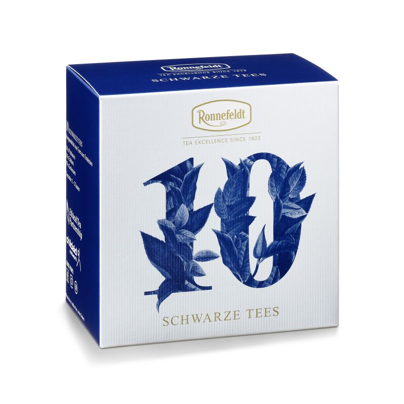 Schachtel Probierbox Aromatisierte Schwarze Tees von Ronnefeldt mit 10 losen Sorten