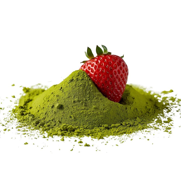 Matcha Pulver mit Erdbeere für Matcha Latte und Iced Matcha