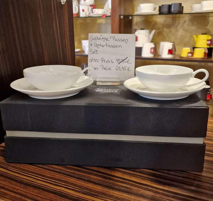 Teetassenset Supreme aus Fine Bone China mit Tassen und Untertassen (Agatha’s Bester)