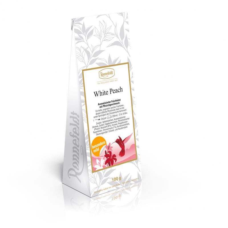 White Peach – Früchtetee mit Pfirsich & Zitronenmyrte (Ronnefeldt)